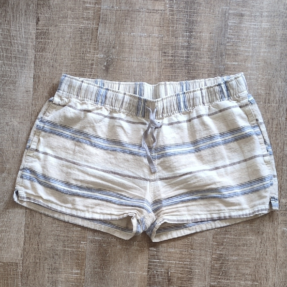 Patagonia Blue and Cream Athletic Shorts